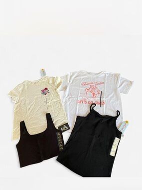 Girls L (10/12) 4 Pc Top Bundle - NWT